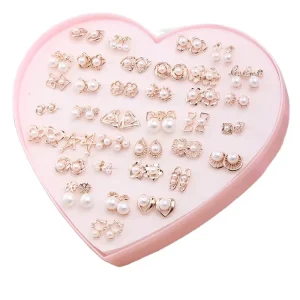 Multi Style Pearl Stud Earrings