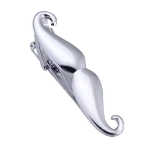 Mustache Design Novelty Tie Clip Custom Men Suit Shirt Fashion Accessory Tie Pin Wedding Tuxedo Trendy Jewelry Tie Bar