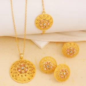 NEW Jewelry Set Necklace Earrings Bracelet Women Fashion Jewelry