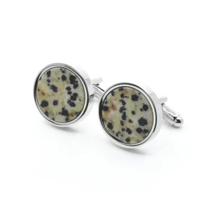 Natural Agate Marble Cufflinks Custom Brass Men’s Suit Shirt Accessory for Wedding Party Trendy Fashion Jewelry Men