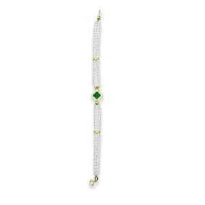 Natural Burmese Grade a Jadeite Bracelet Clover Green Jadeite Bracelet Women Burmese Jadeite Everyday Wear Gift (with NGTC)