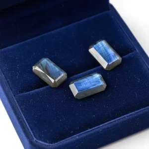 Natural Custom Cut Labradorite Octagon Faceted Loose Stone for Jewelry Making