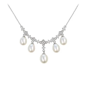 Natural Freshwater Pearl Necklace for Women’s Fashion Jewelry Tassel Pearl Pendant
