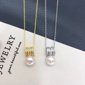 Natural Freshwater Pearl Shape White AAAAA AAAA Grade Pendant Sweater Chain Necklace