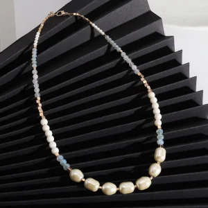 Natural Freshwater White Rice Pearl Necklace 2mm 3mm 4mm Round Loose Beads Strand Women Girl Fashion Jewelry Gift