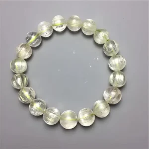 Natural Green Spodumene Purple Semi precious Kunzite Stone Bracelet Crystal Stone Female Fashion Ornament