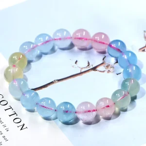 Natural High quality Morganite Green Pillar Bracelet Men’s and Women’s Jewelry