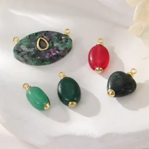 Natural Jade Crystal Hotan Jade Jewelry Making Accessories Diy Handmade Necklace Bracelet Earrings Making Pendant