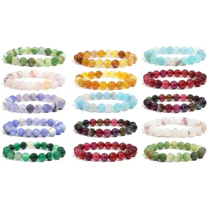 Natural Wrapped Amethyst Beaded Bracelet Minimalist Daily Wear Jewelry for Women Healing Energy Stone Bracelet