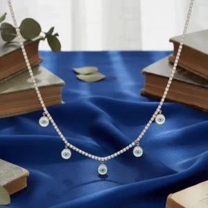 Necklace Eyes Anti Tarnish Jewelry Direct Sales Luxury Five Eyes Engagement Fashion Chokers