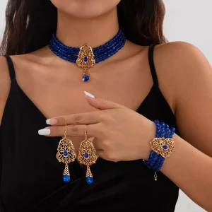 Necklace Jewelry Set Exquisite Luxury Party Set Vintage Classic Jewelry Set Femininity Drop Fringe Item