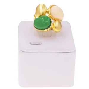 New 24k Ring Jewelry Women Gold Plated Ring Jewelry Women Copper Alloy Ring Jewelry Women