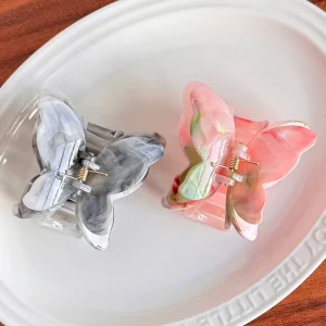 New Advanced Sense Super Fairy Butterfly Clip Women’s Medium Hair Clip Back Head Shark Clip Hair Grab Hair Accessories