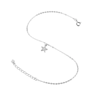 New Arrival 925 Sterling Silver Custom Fine Jewelry Anklet with Zircon Fashion Body Chain for Women Party Occasion