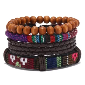 New Arrival Bohemian Style Beaded Bracelets for Women Personalised Hemp Rope Braided Boho Jewelry
