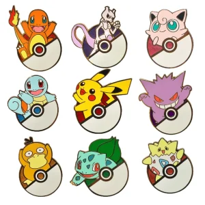 New Arrival Cartoon Pocket Monsters Metal Badge Collect Craft Brooch Pokémon Enamel Lapel Clothing Pins