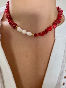 New Arrival Colorful Stone Design Necklaces Fashion Jewelry Natural Stone Bead Collarbone Chain Choker Pearl Pendant Accessories