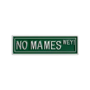 New Arrival Creative Cute Green Black Warning Sign Brooches Pins Cartoon No Naming Metal Accessory Pin Badges
