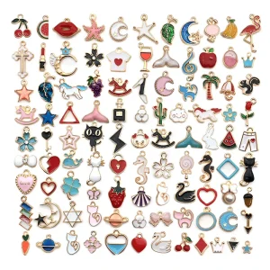 New Arrival Custom Fashion Jewelry Charms Enamel Alloy DIY Decorative Accessories Pendants for Bracelets