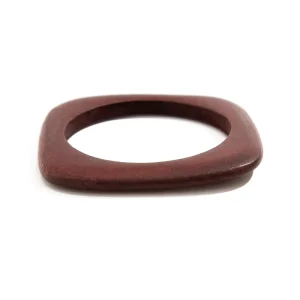 New Arrival Fashion Jewelry Vintage Fashion Trend Minimalist Personalized Wooden Bracelet Square Wood Bangle Bracelets