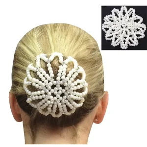 New Arrival Pearl Accessories Hair Net for Long Hair Women Hair Snood Daily Life Head Cover