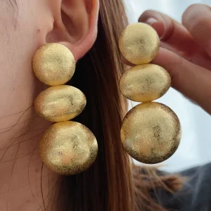 New Arrival Soft Chunky Ball Drop Earrings Fashion Jewelry