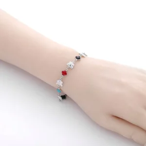New Arrival Sweet Candy Color Butterfly Bracelet Fashionable Y2K Aesthetic Necklace Trendy Women’s Jewelry Set