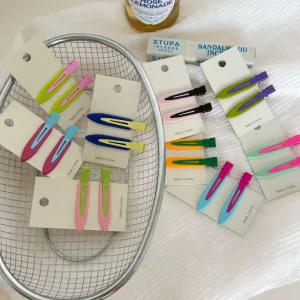 New Arrival Sweet Various Colors Creaseless Hair Clips Cute Narrow Hairpins No Bend No Crease Makeup Clips Girl’s Accessory