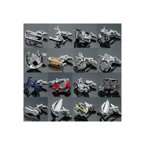 New Arrival Transportation Series Bicycle Motorcycle Racing Cufflinks French Shirt Cufflinks Cufflinks for Party