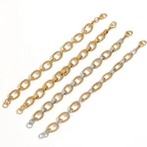New Arrival Trendy Hip hop Stainless Steel Fashion Jewelry Bracelets High Quality Fashion Chain Link Bracelets