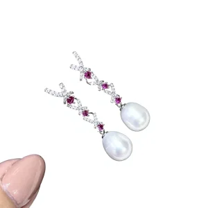 New Arrival Vintage Fashion Designs Women’s Jewelry Earrings Freshwater Cultured Pearl Elegant Freshwater Pearl Cluster