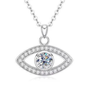 New Arrival Women’s 925 Sterling Silver VVS Moissanite Eternity Charm Pendant Necklace Fashionable Design Chic Jewelry