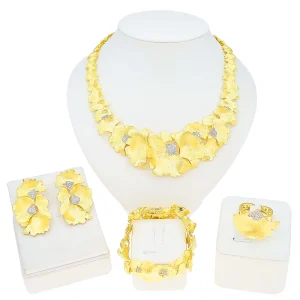 New Arrival Zirconia Jewelry Sets Alloy Women Bangle Party Jewelry for Women