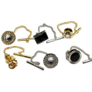 New Boyi Custom Luxury Suit Shirt Cufflink and Tie Clips Set Customized Personalized Tie Bars Men Cuff Links