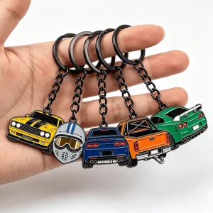 New Design Charms Customized Gift Multicolor Blank DIY Metal Keychain