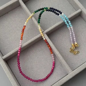 New Design Colorful Beaded Necklace for Woman Fashion Jewelry