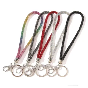 New Design Creative Fashion Luxury diamond Inlaid Phone Strap Keychain Bag Charm Party Favor Promotion Gift in Bulk