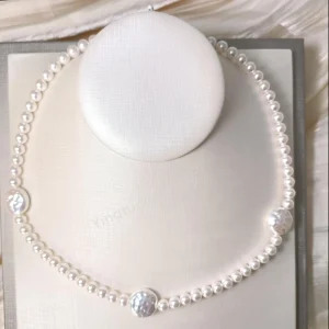 New Design Custom Choker Pearl Necklace for Women Fine Jewelry Crystal Pearl Necklace