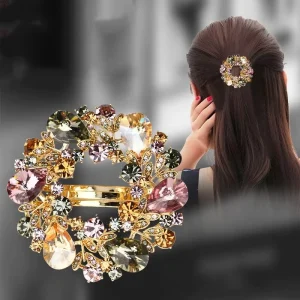 New Design Fashion Colorful Hairgrips Exquisite Rhinestone Hair Clips Hair Accessories for Women Hair Decoration