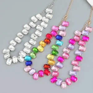 New Design Fashion Crystal Necklaces Women Rhinestones Choker Necklace Jewelry