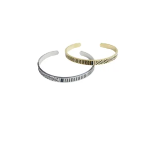New Design Fashion Stainless Steel Bangle Gold Plated Arabic Scarf Palestine Bracelet