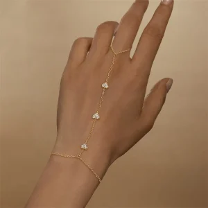 New Design Hot Jewelry Trends 925 Sterling Silver Chain Heart Charm Bracelet Fine Bracelets Women Jewelry