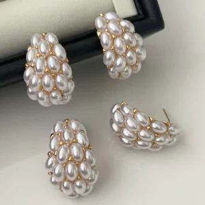 New Design Pearl Stud Earrings Fashion Jewelry