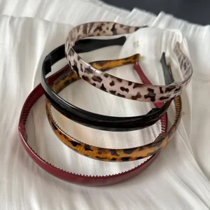 New Design Retro Leopard Print Headband Female Hair Accessories Custom Logo Fashionable Girls Headband