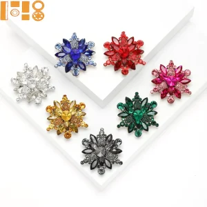New Fashion Brooches Flower Alloy Colorful Rhinestone Brooch Animal Pin Women’s Men’s Clothing Accessories in Stock