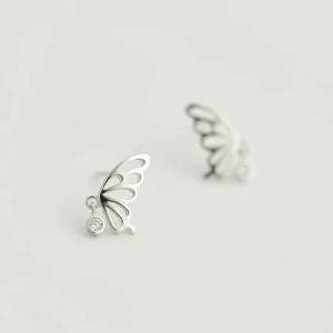 New Fashion Butterfly Silver Vintage Style Earrings for Women Girls Gift Fashion Statement Jewelry