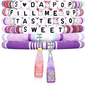 New Fashion Cross border K Pop Beaded Ceramic Porcelain Women’s Adjustable Bracelets Birthday Party Friendship BFF Fan Gift