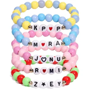 New Fashion Cross border K Pop Beaded Ceramic Porcelain Women’s Adjustable Bracelets Birthday Party Friendship BFF Fan Gift