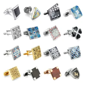 New Fashion Cufflinks for Men Factory Make Custom Cufflinks Good Quality Mens Suit Cuff Link and Tie Pin