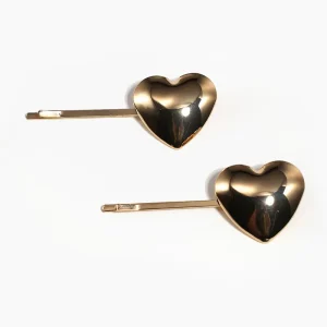 New Fashion INS European Style Metal Heart Hair Clip Sets Design Metal Hair Accessory for Girls